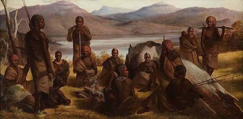 Robert Dowling Group of Natives of Tasmania